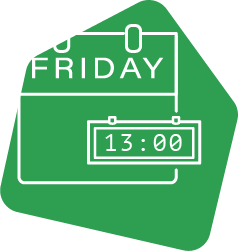 1pm finish on Fridays